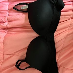 PINK Wear Everywhere Wireless Push-Up Bra in Black